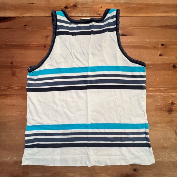 Men’s Blue & White Striped Hollister Tank size Large - Picture 3 of 3